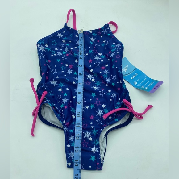 UPF50 one piece xs5/6 speedo bathing suit, red white and blue - Picture 2 of 5